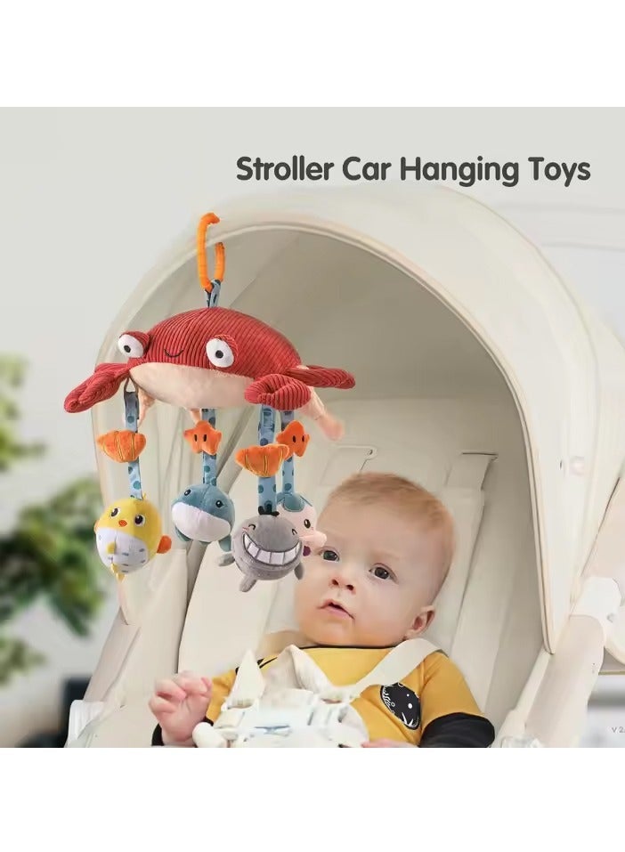 Baby Crib Mobile Set,  3 in 1 Crib Toys with Remote Control, Musical Light, Soft Animals Hanging Rattle Toys,  Mute Spin Motor Nursery Sleeping Machine for Infant 0-9 Months Newborn Toddler Gifts - Image 4