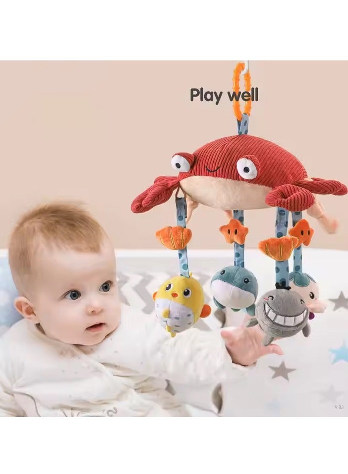 Baby Crib Mobile Set,  3 in 1 Crib Toys with Remote Control, Musical Light, Soft Animals Hanging Rattle Toys,  Mute Spin Motor Nursery Sleeping Machine for Infant 0-9 Months Newborn Toddler Gifts - Image 5