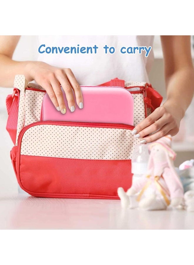 Baby Grooming Kit, 8 in 1 with Brush, Comb, Nail Clipper and File, Nasal Cleaner, Finger Toothbrush, Scissors, Portable Newborn Essentials Set Pink - Image 4