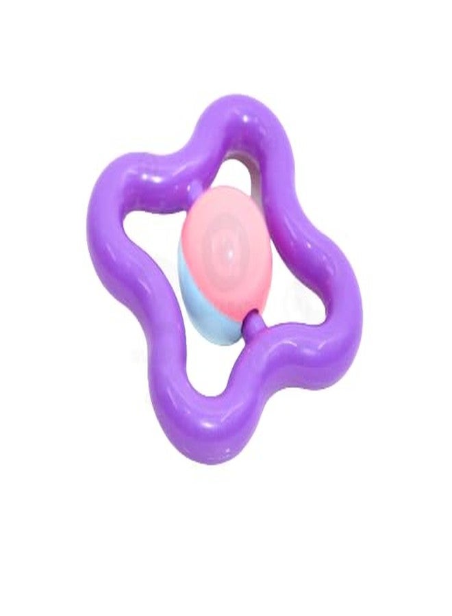 Quasar 7 in 1 Colorful Combo Rattle Smoothing Plastic Non-Toxic Rings Babies 6months+ Children Toy and Infant Products Born Baby First Toys - Image 5