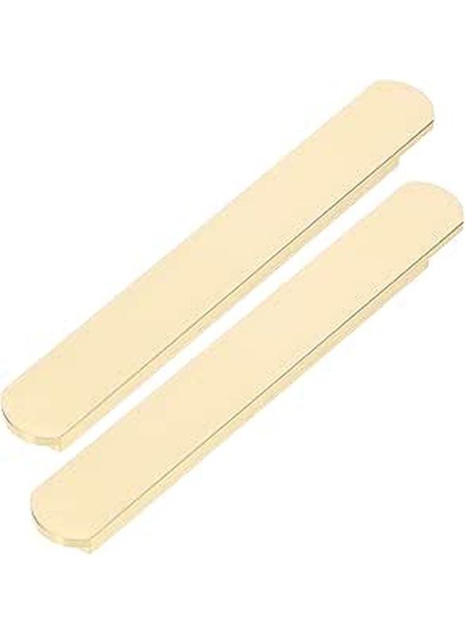 Gold Finish T Shaped Cabinet Pulls 96mm Hole Center Drawer Handles 2 Pack - Image 1