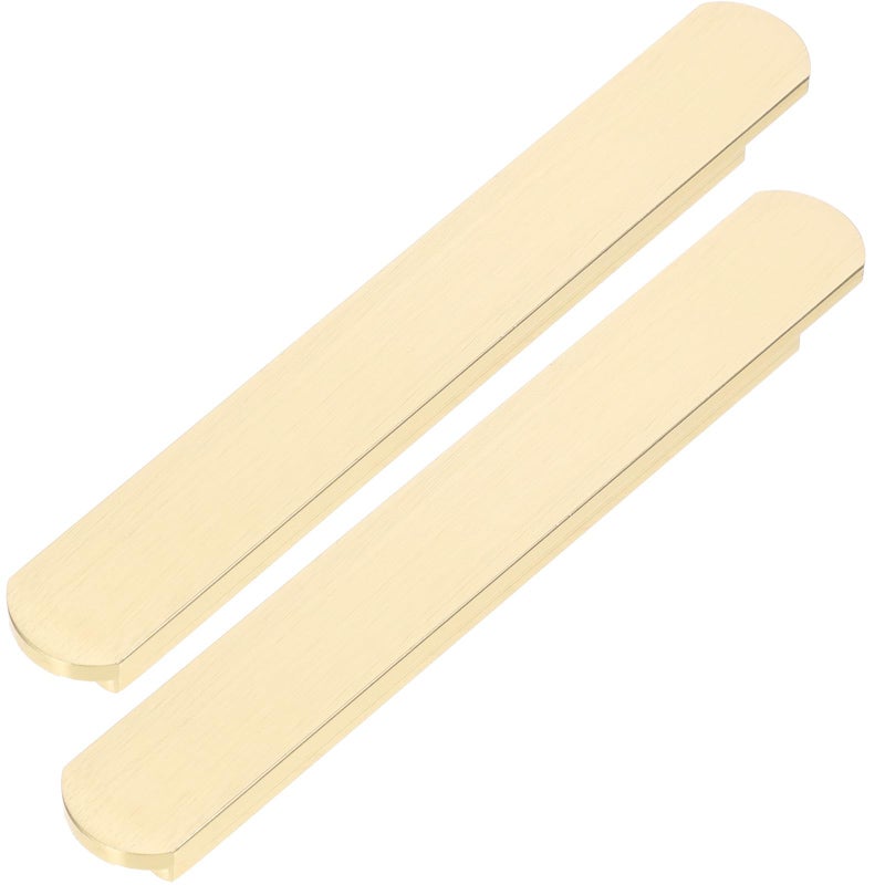 Gold Finish T Shaped Cabinet Pulls 96mm Hole Center Drawer Handles 2 Pack - Image 2