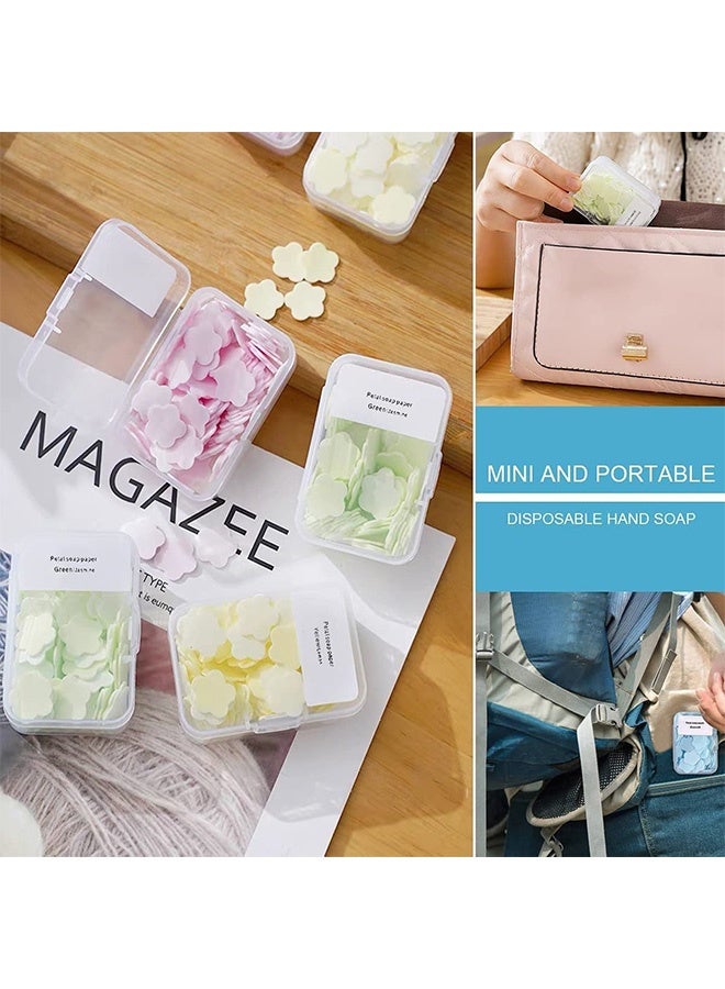 Peachjoy 800 Petal Soap Sheets, Portable and Dissolvable Soap Paper Sheets for Hand Washing and Cleaning, Perfect for Children and Adults on Outdoor Travel and Camping Hiking(8 Box Set) - Image 4