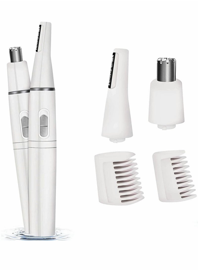 Excefore - Nose Hair Trimmer, Nose Trimmer for Men and Women Battery Powered Electric Facial Hair Trimmer with Dual-Edge Stainless Steel Blades Professional Facial Grooming Kit - Image 1