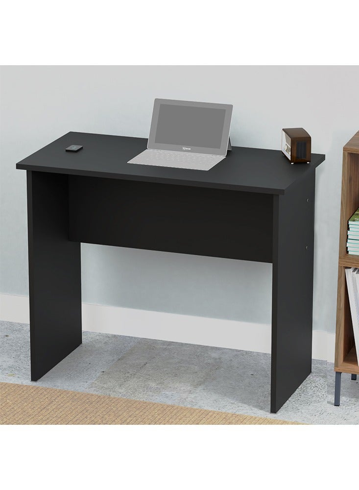 Mahmayi Mahmayi Modern Study Table with BS02 Desktop Socket with USB A/C Port, Modern Executive Desk for Office, Home, Schools, Laptop, Computer Workstation Table- Black - Image 3