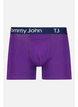 Tommy John Men 2 Pack 4 inseam Brand Logo Boxer Briefs, Multicolour  - Image 4