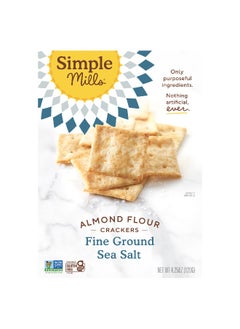 Simple Mills Simple Mills, Almond Flour Crackers, Fine Ground Sea Salt, 4.25 oz (120 g)  - Image 1