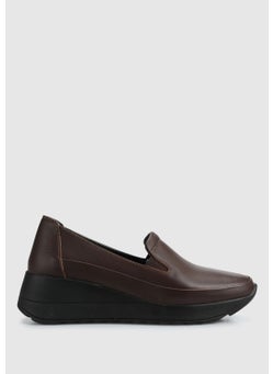 eclipse Brown Leather Women's Shoes  - Image 1