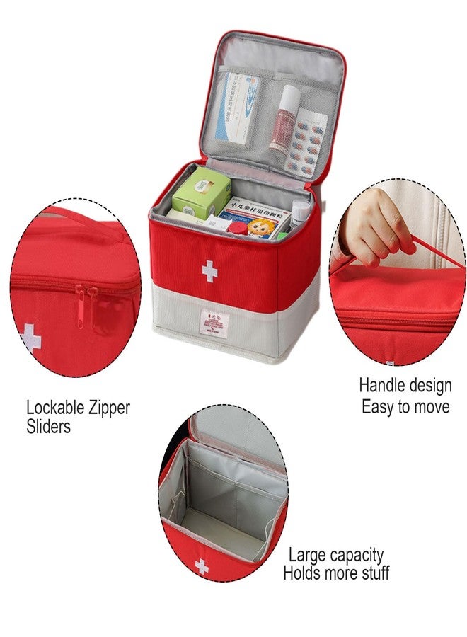 XPAPOV Travel Medicine Bag Organizer, Medical Bag Empty, for Home, Travel, Camping, Car, Hiking & Outdoor Emergencies, Emergency Medical Kits - Image 3