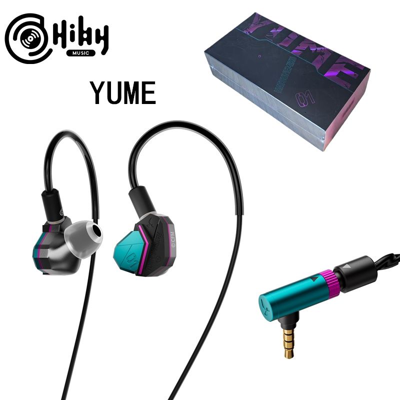 HiBy Digital Yume Wired In-Ear Hatsune Miku Co-Branded HiFi Earphones, Green Pink - Image 1