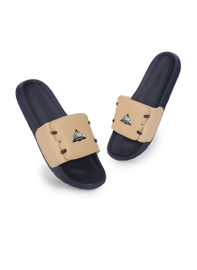تشيبس CHUPPS Men's Gujrat Titans Brave GOLD Casual Sliders