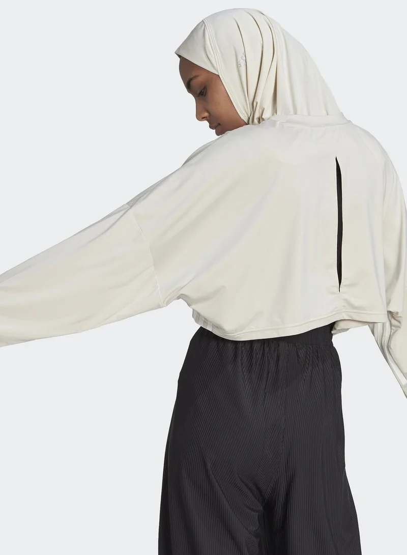 Adidas Hyglm Coverup Logo Sweatshirt
