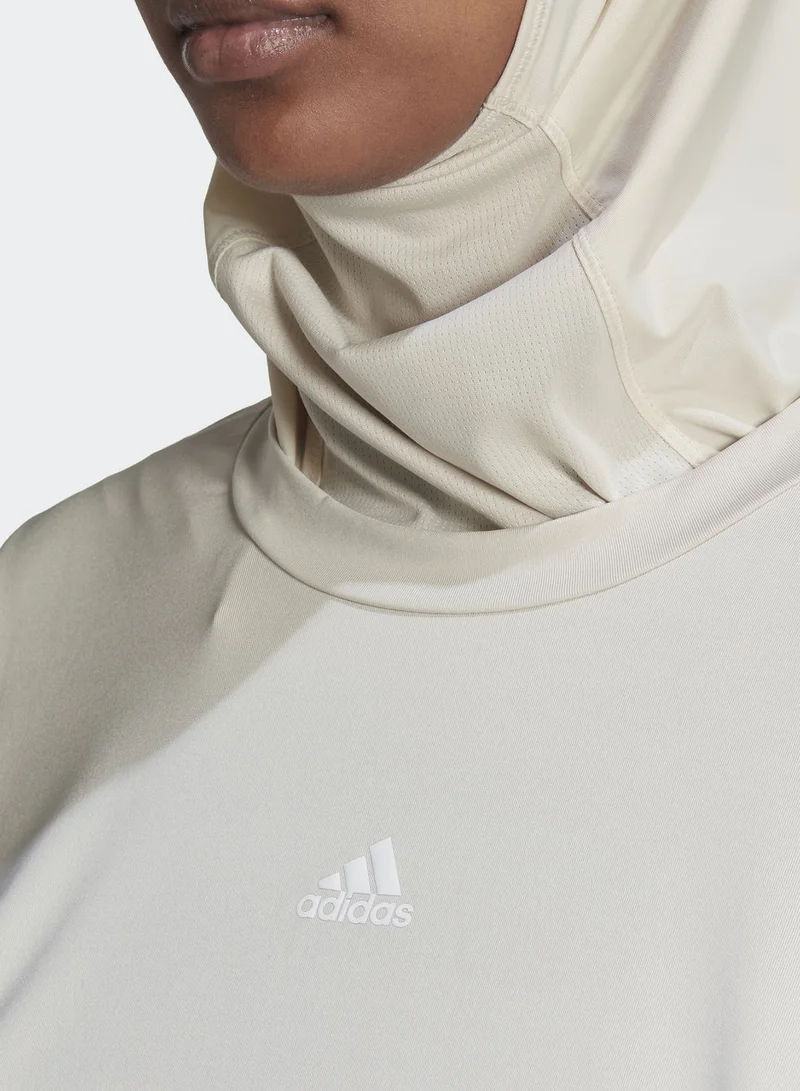 Adidas Hyglm Coverup Logo Sweatshirt