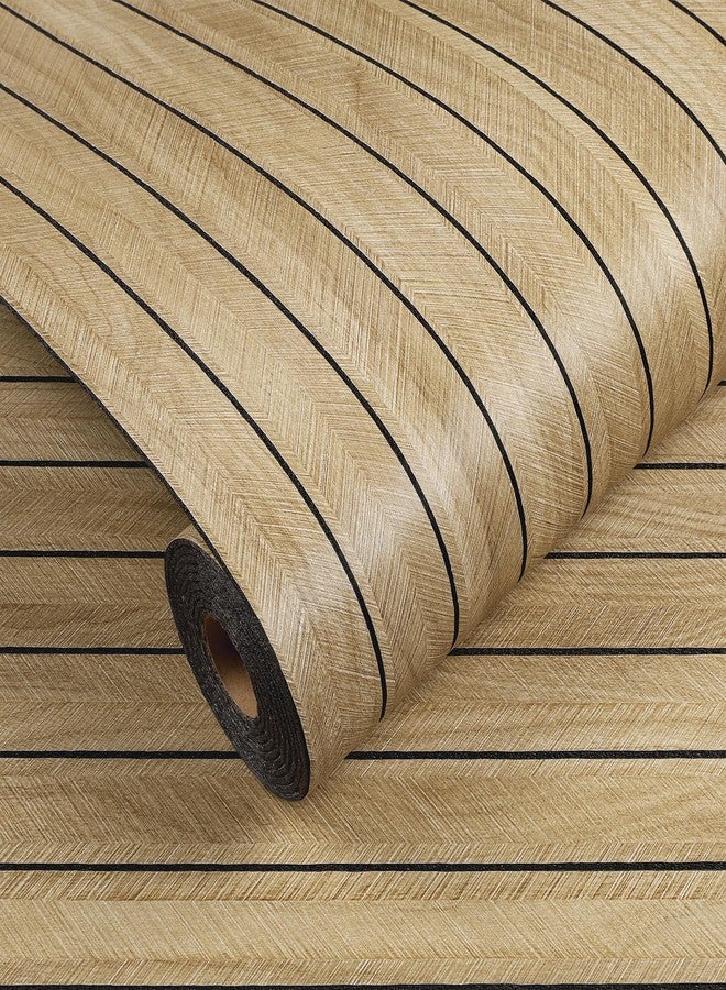 Decotalk Slat Wall Panels Wood Slat Panel Peel and Stick Wood Panels for Walls 12"x86.6" Brown Slatwall Paneling Stick on Wall Panel Paneling Sheets for Walls Woods Veneer Hub Shiplap Panelings - Image 5