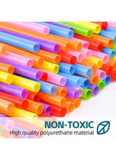 MOMENT Colorful [100Pcs] Lot Plastic Flexible Bendable Straw Drinking Straws Valentine'S Day Wedding Birthday Party Decoration Gift, One Size [ Multi Colors]  - Image 5