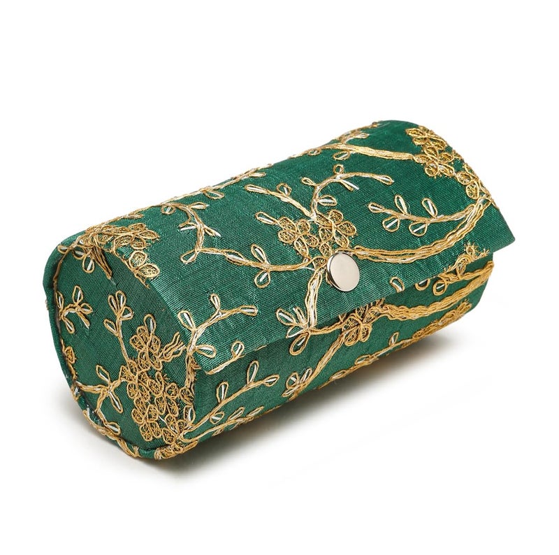 YouBella Jewellery Organisers Gifts Portable Home Jwell Bangle organizer Storage Box Case for Girls and Women (Green) - Image 1