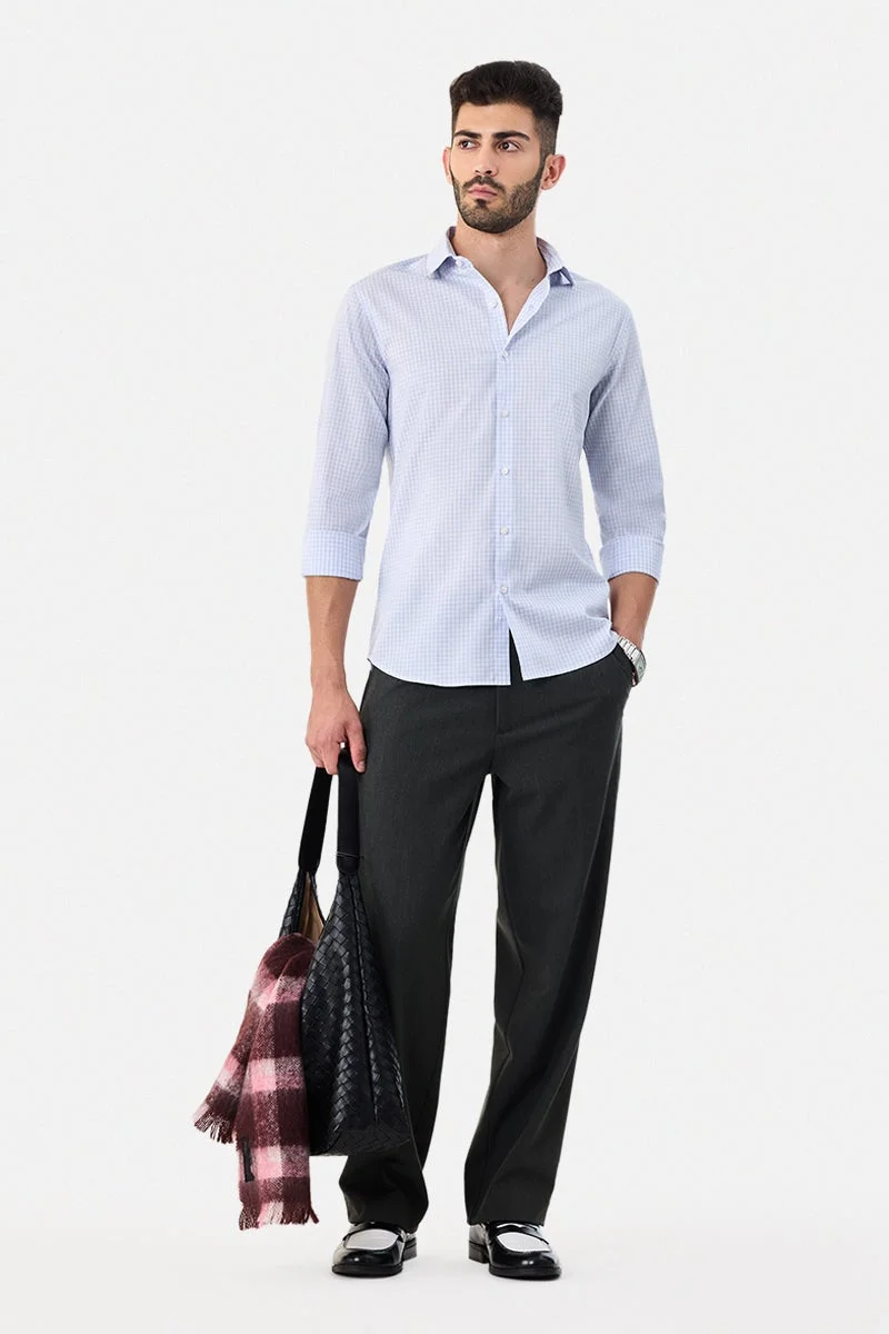 SNITCH Slim Fit Checks Luxe Shirt