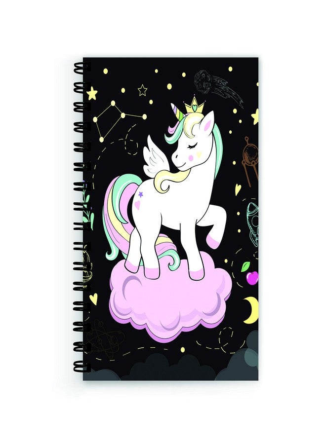 Plan To Gift Unicorn Wire Bound Spiral Printed,Wire Bound Spiral Printed unruled Diary notebooks for Girls Pages :160 (Size :A5) - Image 1