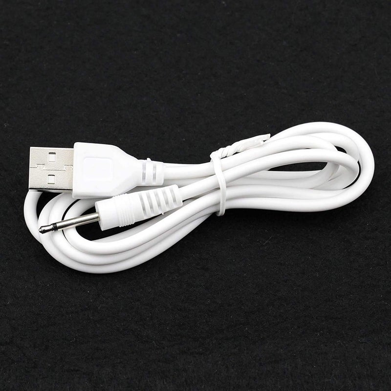2 Pack Wand Charger Replacement DC Charging Cable Set Compatible with lovesense,Compatible with Tracys Dog,Tracy's Dogg Beauty Instrument USB Charger Cords 2.5mm Wand Vibrating Massager Charger