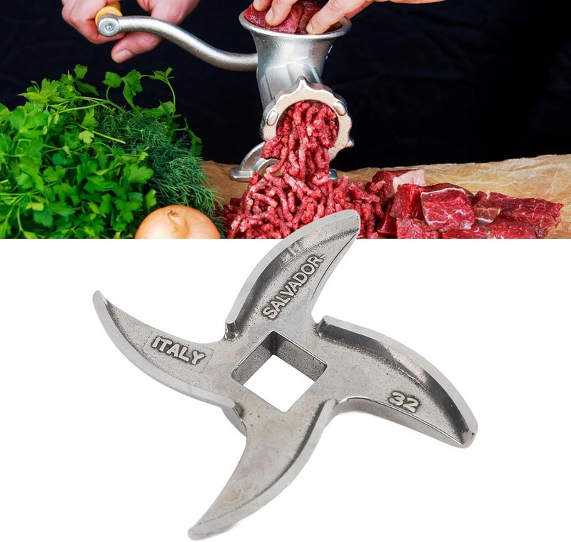 Haofy Stainless Steel Meat Grinder Cutter Blade Square Hole Replacement Blade Part for Electric Meat Grinder Sausage Making - Image 2