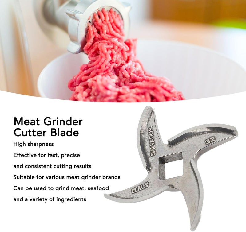 Haofy Stainless Steel Meat Grinder Cutter Blade Square Hole Replacement Blade Part for Electric Meat Grinder Sausage Making - Image 5