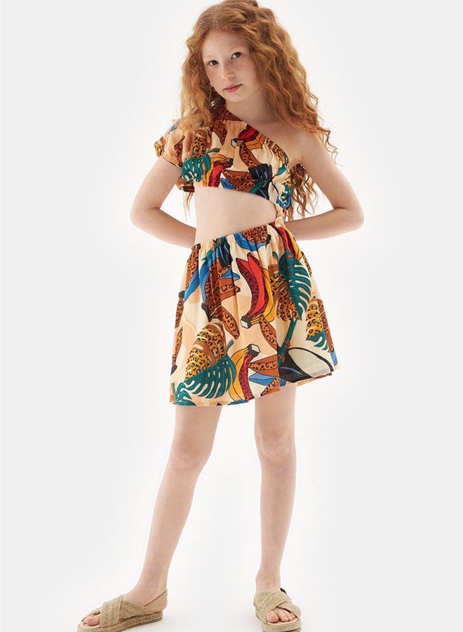 Tyess Girl Patterned Dress - Image 1