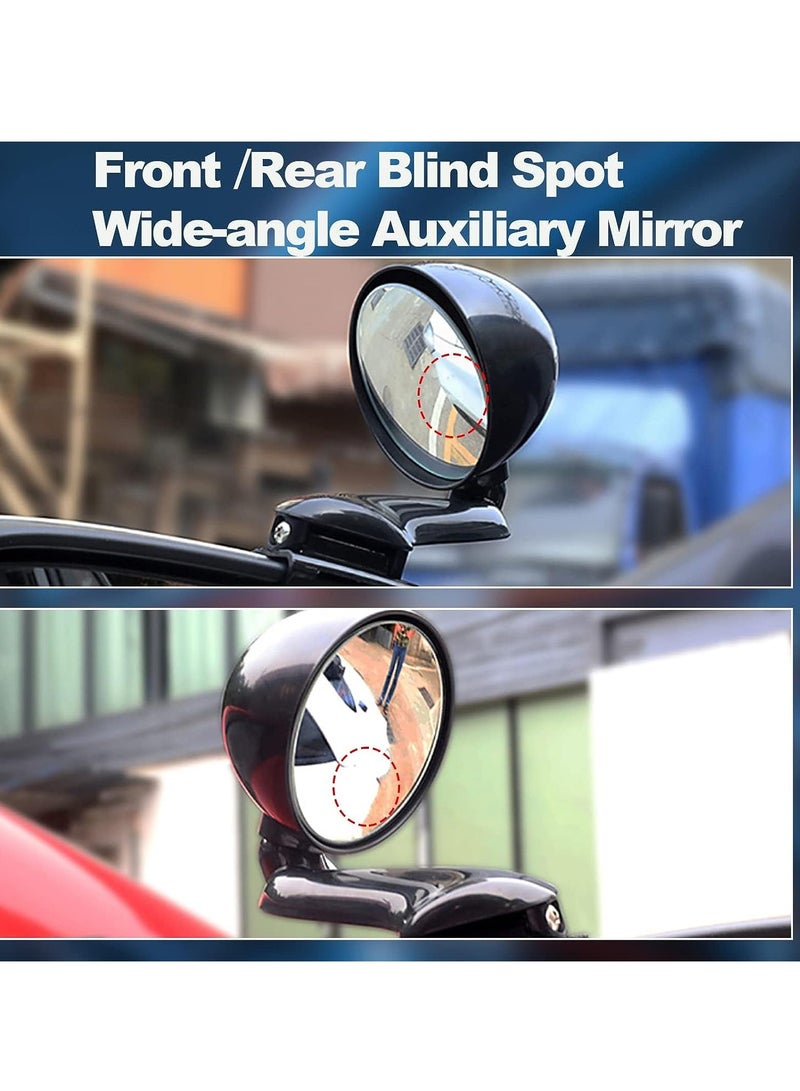 SYOSI Car Blind Spot Mirrors Universal Modified Rearview Mirror Multifunction Adjustable Car Auxiliary Wide Angle Mirror Blind Spot Side Rear View Mirror Fit for All Vehicles (Right)  - Image 2