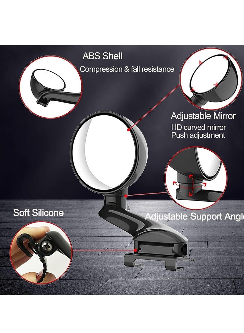 SYOSI Car Blind Spot Mirrors Universal Modified Rearview Mirror Multifunction Adjustable Car Auxiliary Wide Angle Mirror Blind Spot Side Rear View Mirror Fit for All Vehicles (Right)  - Image 5