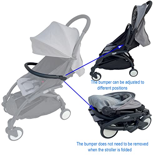 Feliliber PU Leather Stroller Bumper Bar Compatible with Stokke YOYO3 YOYO2 Babyzen YOYO Foldable Armrest Handle Attachment for All YOYO Models - Image 3