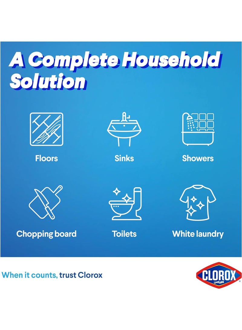 Clorox Bleach Liquid Original Scent And  Disinfecting Wipes Crisp Lemon 3.78L + 35 Wipes  - Image 4