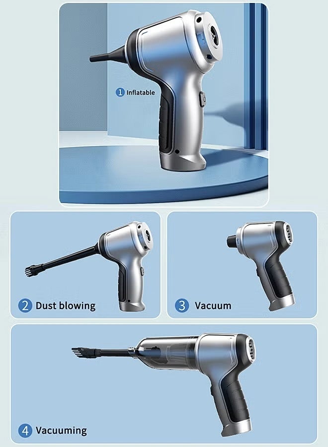 مكنسة كهربائية لاسلكية بقوة 19000 باسكال مع بطارية سعة 2000 مللي أمبير ساعة وشحن سريع عبر منفذ تايب سي - مكنسة يدوية لاسلكية - Image 5