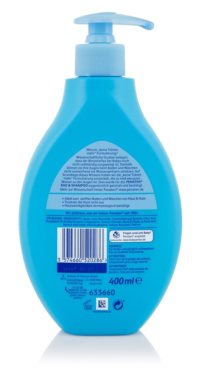 Penaten, Head To Toe Body Bath And Shampoo, 13.53 Fl Oz - Image 2