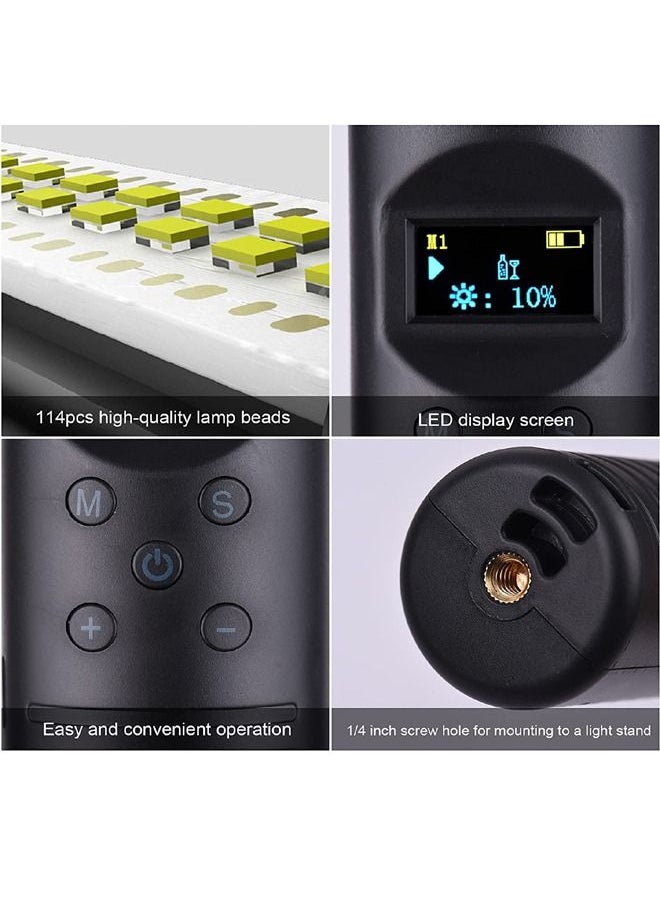 Handheld Rgb Colorful Light Wand Led Photography Light Color Temperature 3000K 6500K Dimmable Brightness