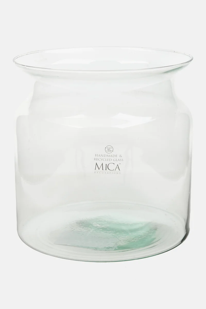 Muy Mucho Round Vase, Transparent