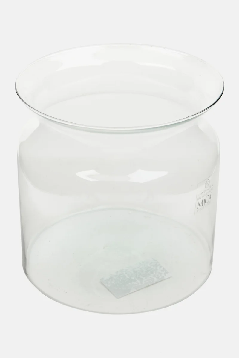 Muy Mucho Round Vase, Transparent