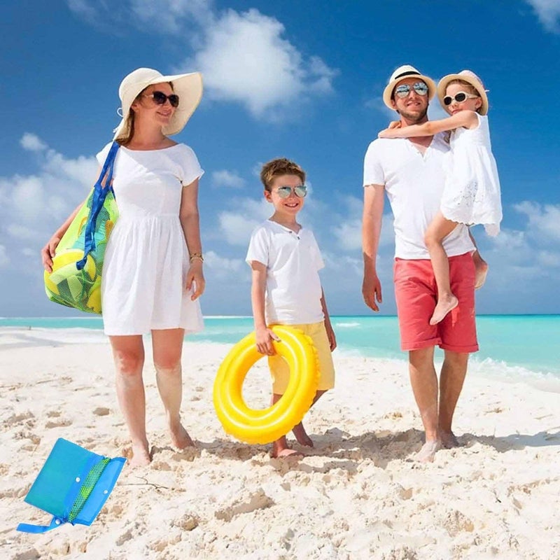 SupMLC Store Mesh Extra Large Beach Bags and Totes - Holds Toys, Towels, Sand Away - For Children's Toys, Market, Grocery, Picnic - Image 2