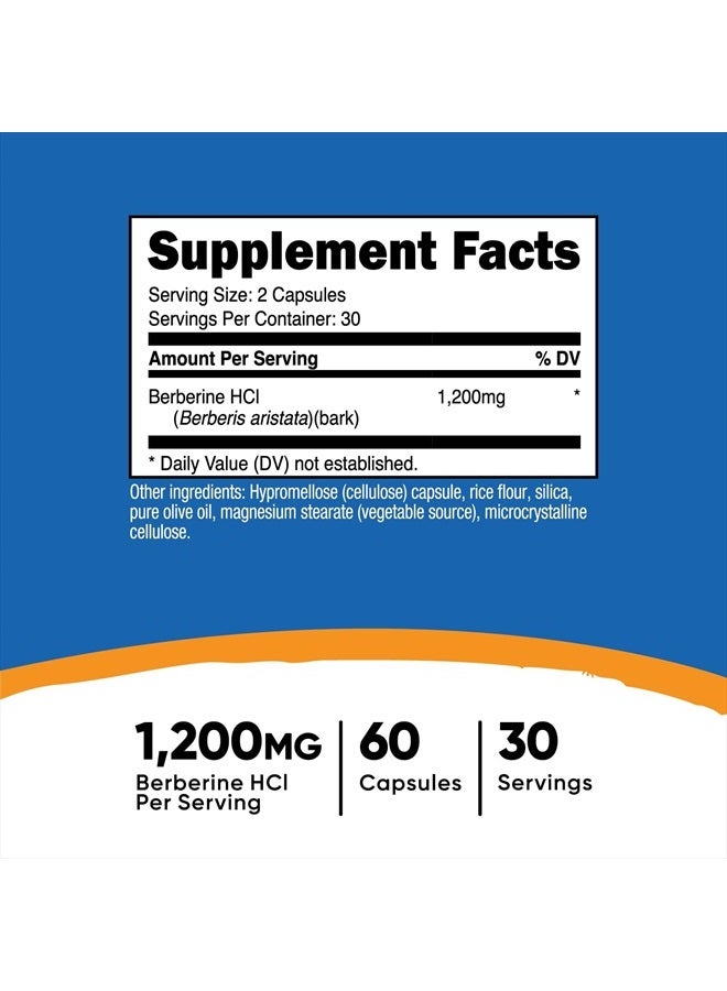 Nutricost بربارين هيدروكلوريد 600 ملغ، 60 كبسولة نباتية - خالية من الجلوتين وغير معدلة وراثيًا - Image 4