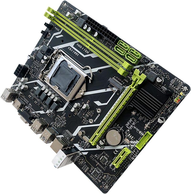 H311 DS4، الإصدار 3، منفذ 1151، دائرة مخصصة لمعالجات الجيل الثامن والتاسع ومكونات DDR4 السريعة، لوحة أم ثلاثية الأقسام. - Image 1