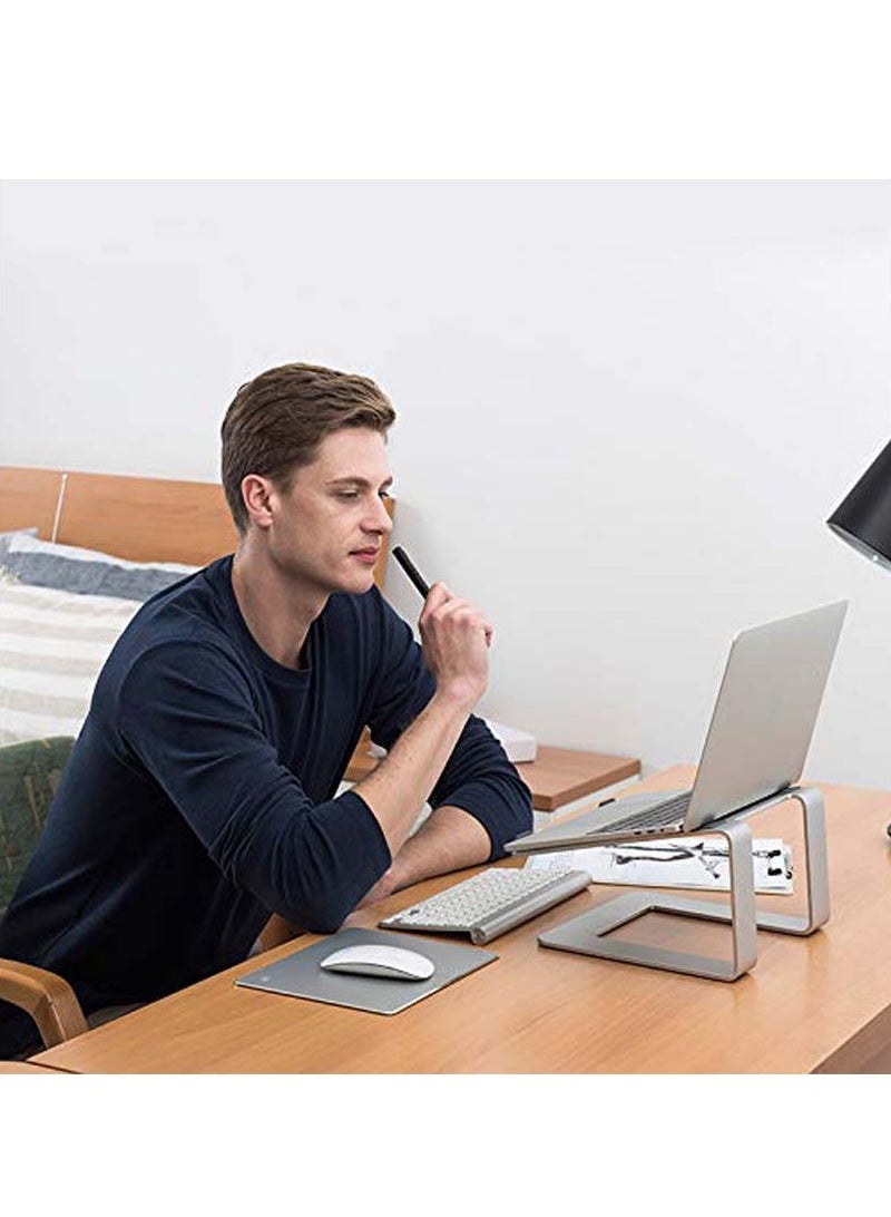 Ultra-Thin Double-Sided Aluminum Mouse Pad Waterproof for Office and Gaming Precision Control Gray 8.7x7.1in - Image 2