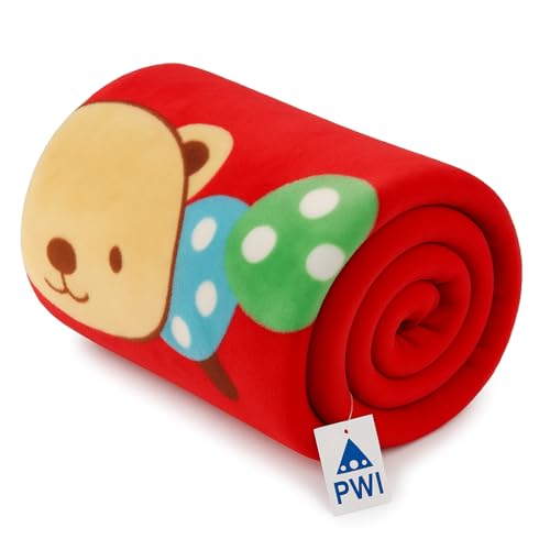 PWI Baby Wrapper Blanket for Newborn | Ultra Soft Cloudy Fabric | Double Layer for All-Season Use | 80x110 cm | Swaddle Blanket for 0–3 Years (Red) - Image 2