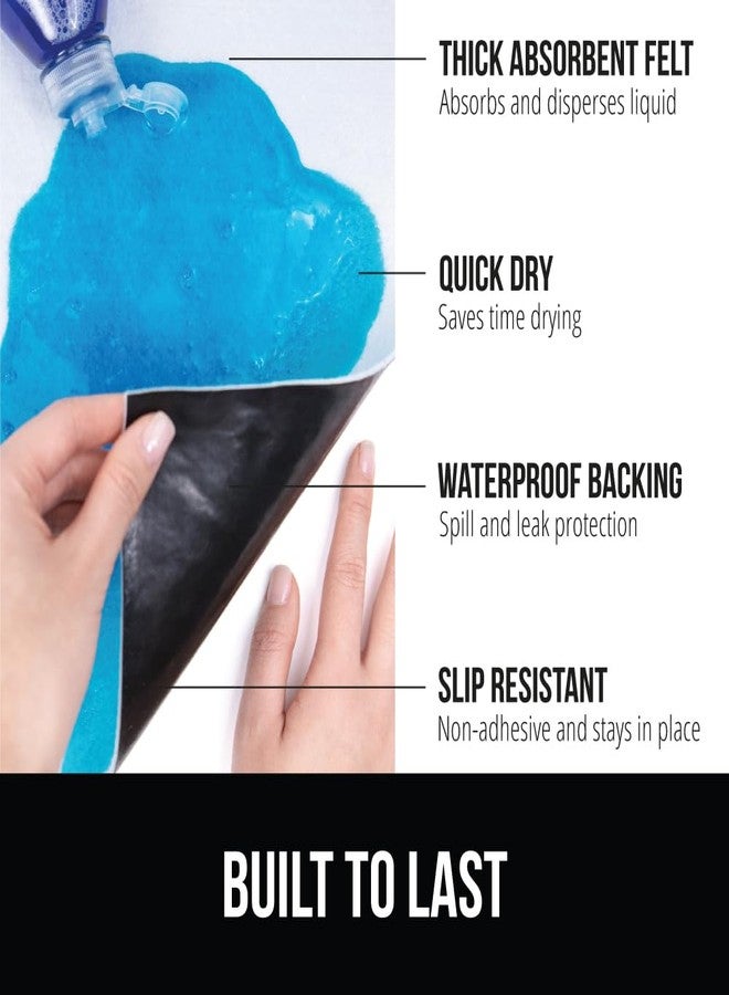 GORILLA GRIP LeakGuard Non-Adhesive Under Sink Mat for Kitchen Cabinet, Waterproof Quick Dry Shelf Liner, Durable Absorbent Felt Mats for Bathroom Sinks, Cabinets, Dresser, Easy to Trim, 24x30 White - Image 2