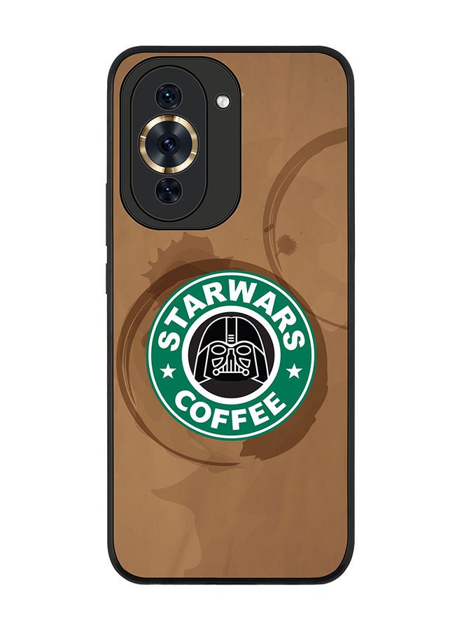 Stylizedd Rugged Black edge case for Huawei nova 10 Pro Slim fit Soft Case Flexible Rubber Edges Anti Drop TPU Gel Thin Cover - Starwars Coffee - Image 1
