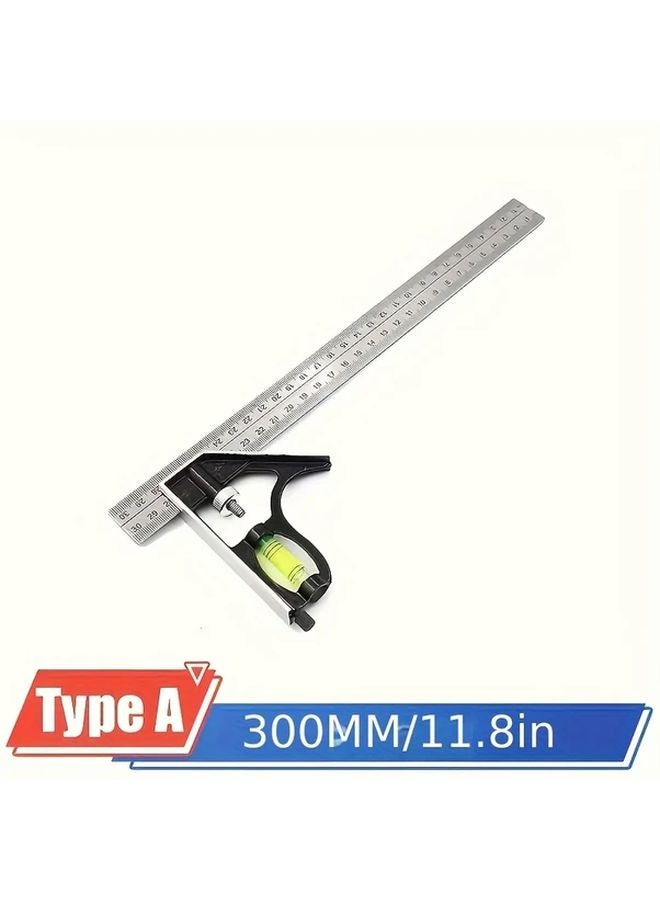 Black Type A Three In One Multifunctional Adjustable Woodworking Tools Digital Angle Gauge - Image 1