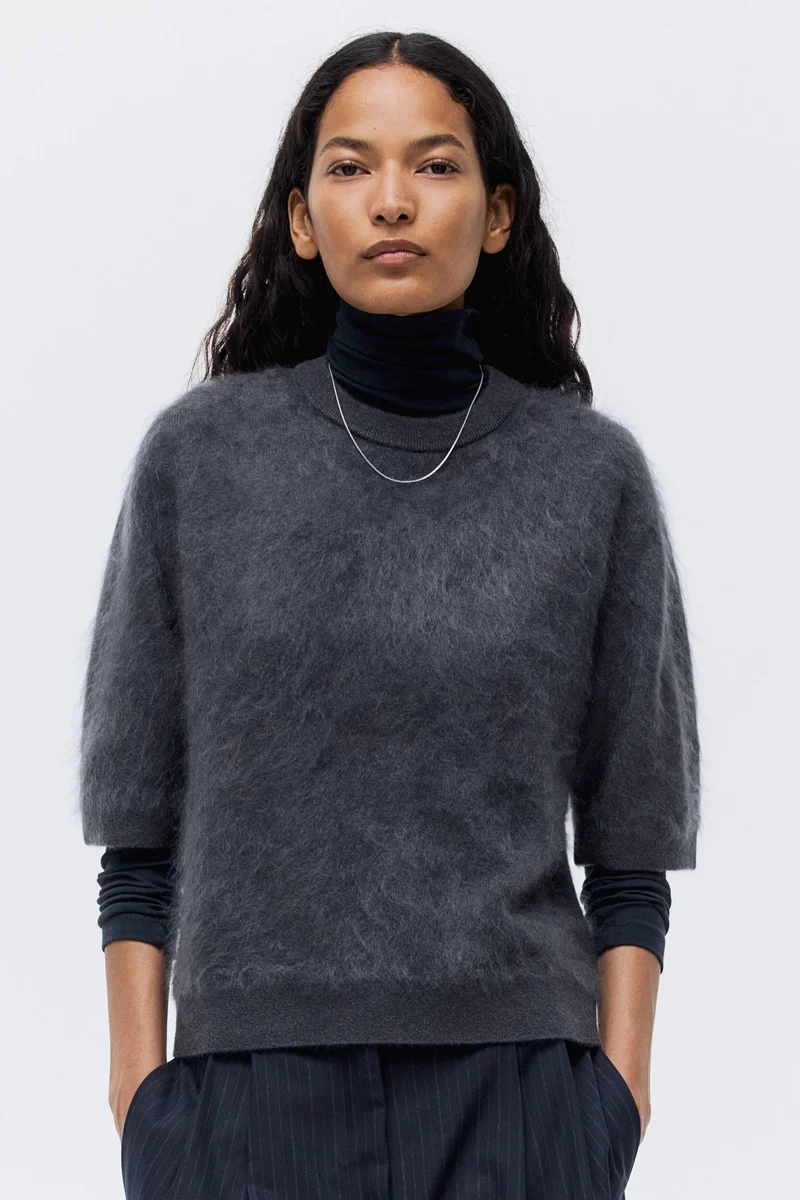 H&M Brushed cashmere top