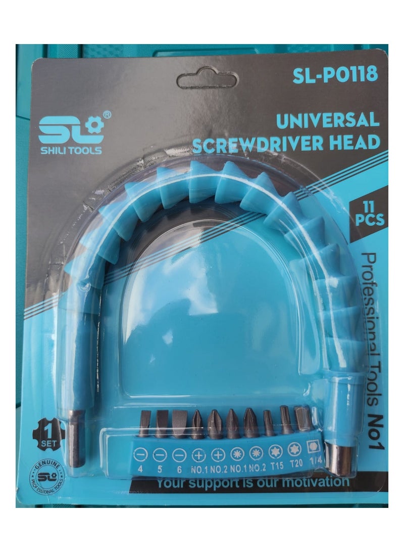 أنديفايند وصلة شنيور مرنة مع طقم سنون مفكات - Image 2