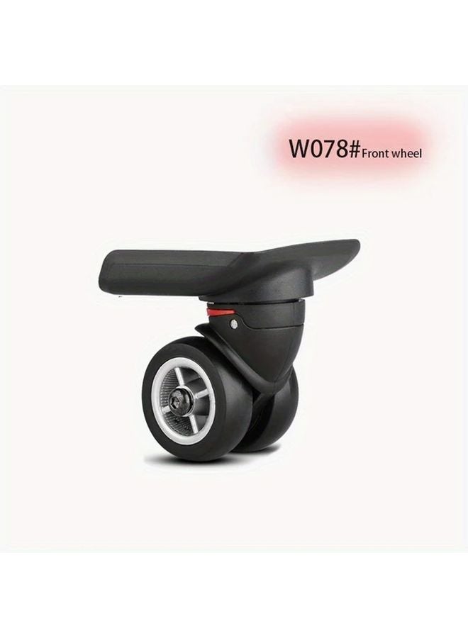 Black Replacement Swivel Casters Front Wheels for Suitcase Easy Install Smooth Rolling 2pcs - Image 3