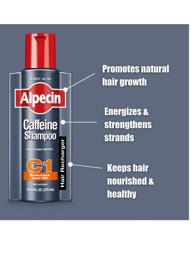 Alpecin Alpecin C1 Caffeine Shampoo, 8.45 fl oz (Pack of 3), Caffeine Shampoo Cleanses the Scalp to Promote Natural Hair Growth, Leaves Hair Feeling Thicker and Stronger  - Image 4