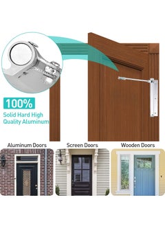 soikoi Commercial Grade Door Closer Safety Spring Door Closer Easy to Install to Convert Hinged Doors to SelfClosing for MiddleWeight DoorAluminum Alloy  - Image 5