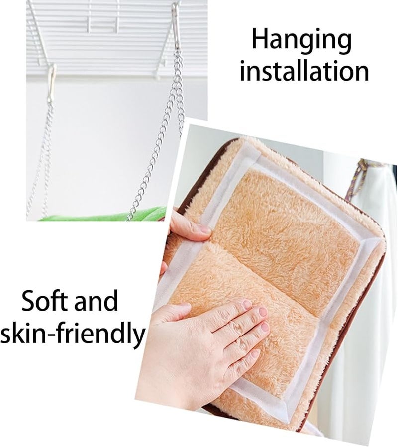 Plush Parrot Nest Winter Warmth Thickened Bird Cage Accessory Removable Cover - Image 5