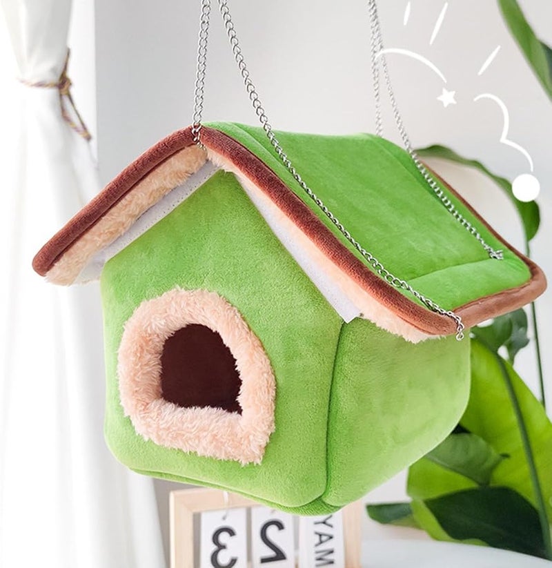 Plush Parrot Nest Winter Warmth Thickened Bird Cage Accessory Removable Cover - Image 4